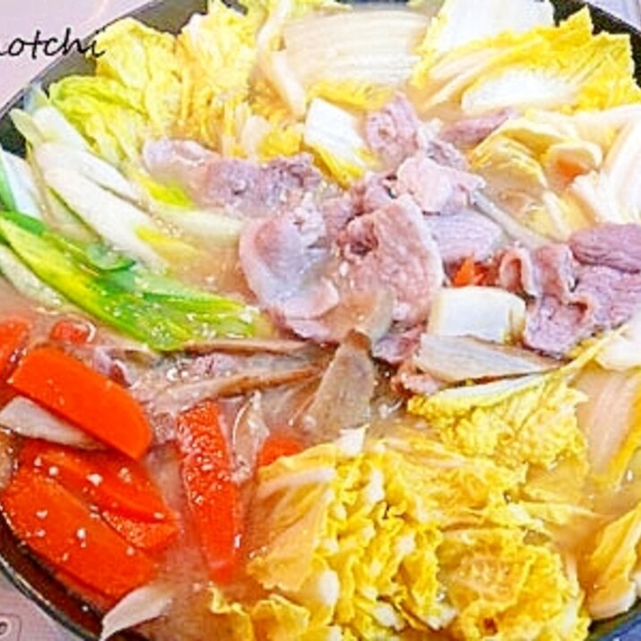 白菜と豚肉の味噌鍋